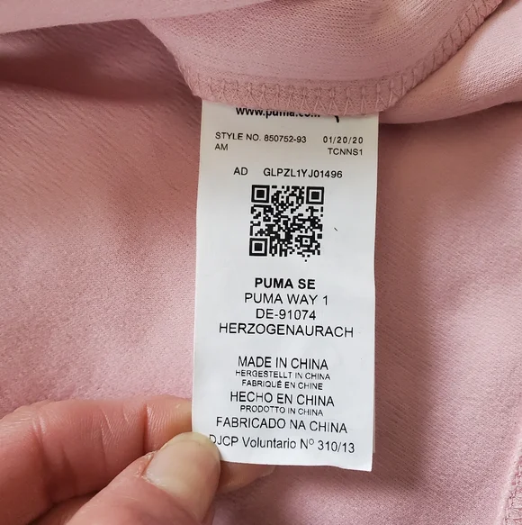 Puma Evostripe Womens Top Pink XL Pullover Hoodie Logo Sweatshirt Pockets - Picture 4 of 9